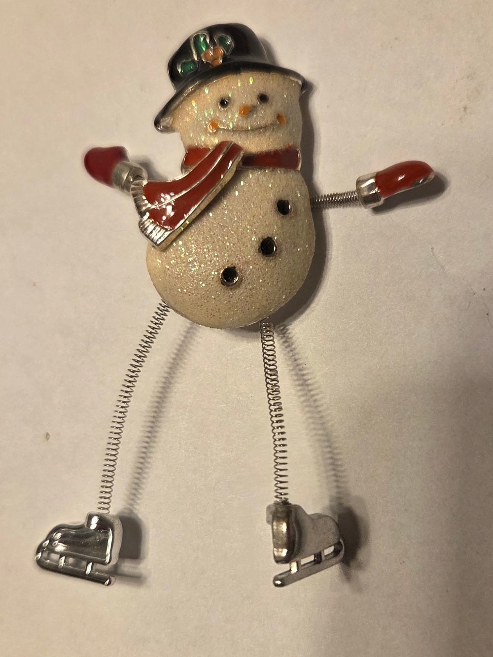 Snowman Brooch